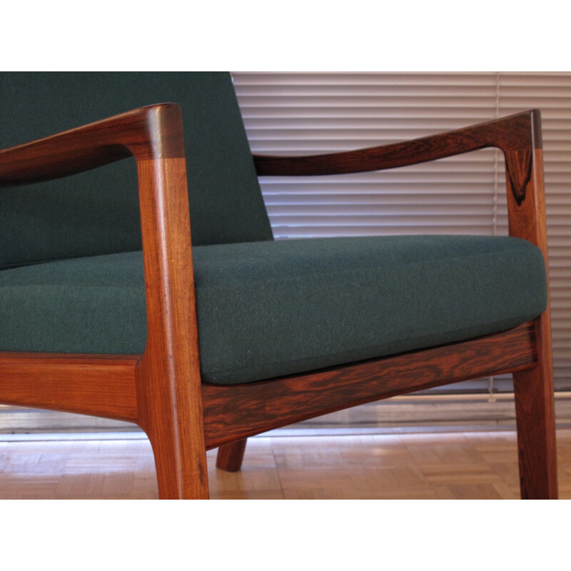 Vintage armchair in rosewood Ole Wanscher