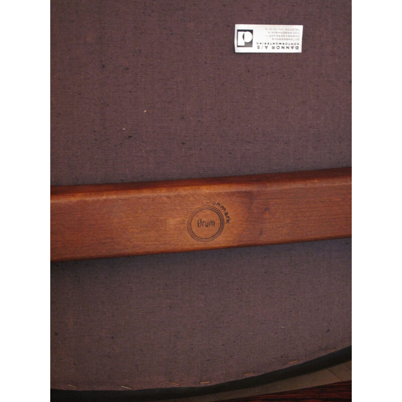 Armchair Model 67 Brazilian Rosewood & Leather, Erik Buch
