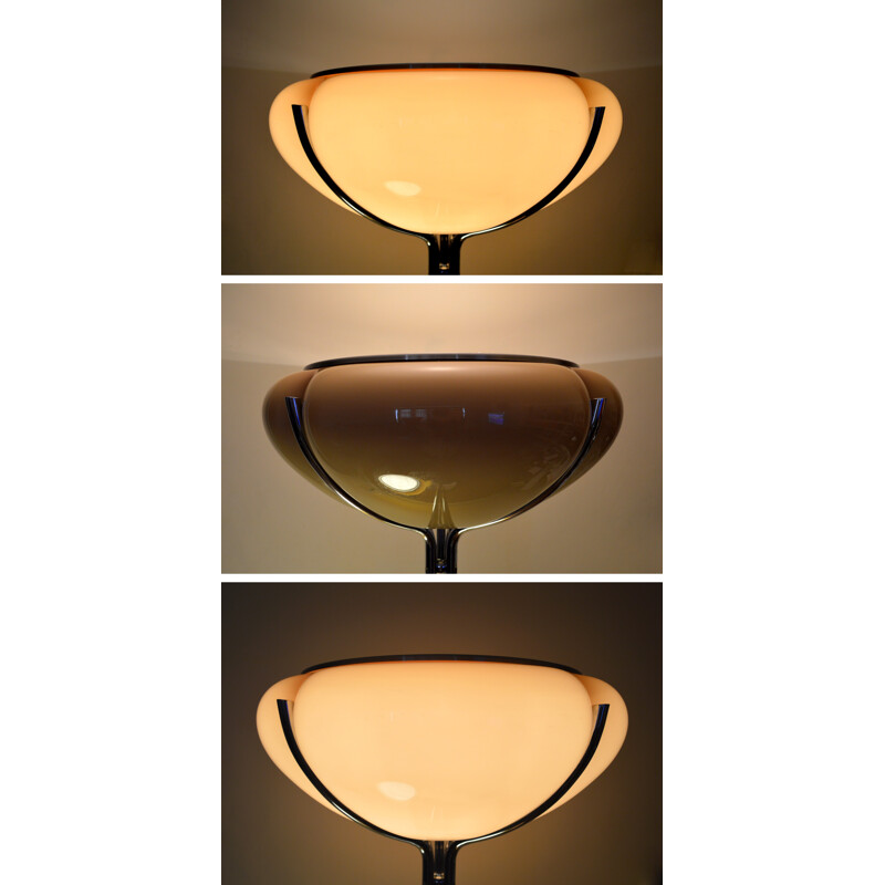 Italian floor lamp in chromium and plastic, Gae AULENTI - 1974s