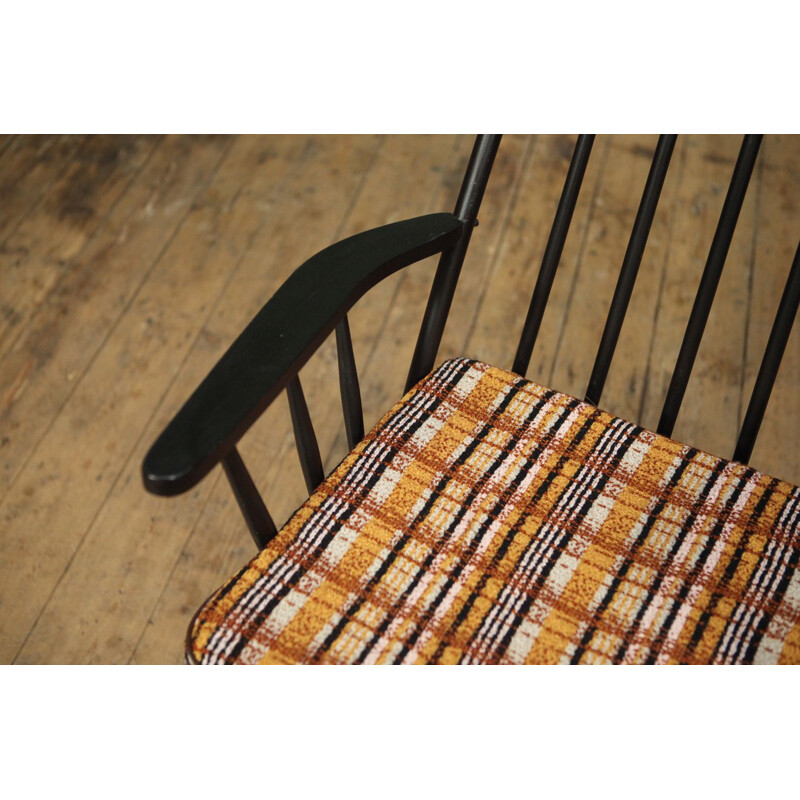 Vintage armchair in beechwood by Pastoe