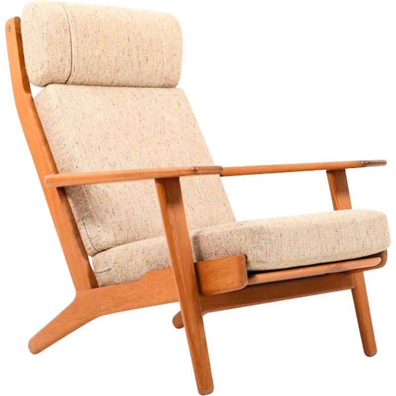 Vintage lounge chair "GE-290" in teak by Hans J. Wegner for Getama
