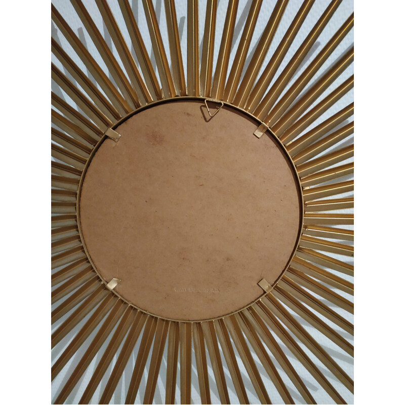Miroir soleil vintage par chaty vallauris