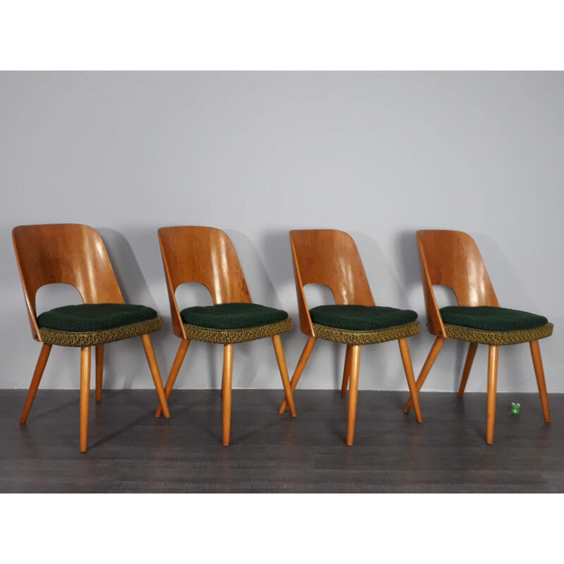 Set of 4 vintage Czech chairs by Tatra