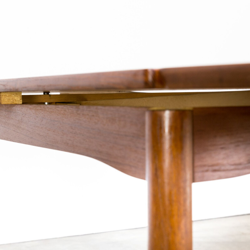 Vintage danish teak dining table for Randers Møbelfabrik