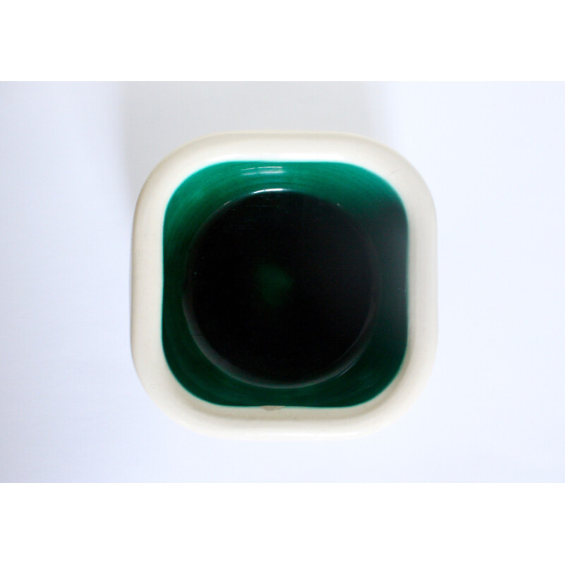 Vintage green cup by Keramos-Sèvres