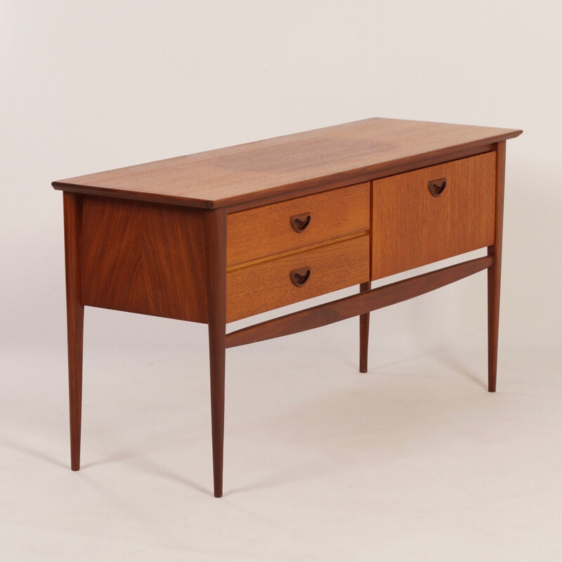 Vintage teak dressing table by Louis van Teeffelen for Wébé