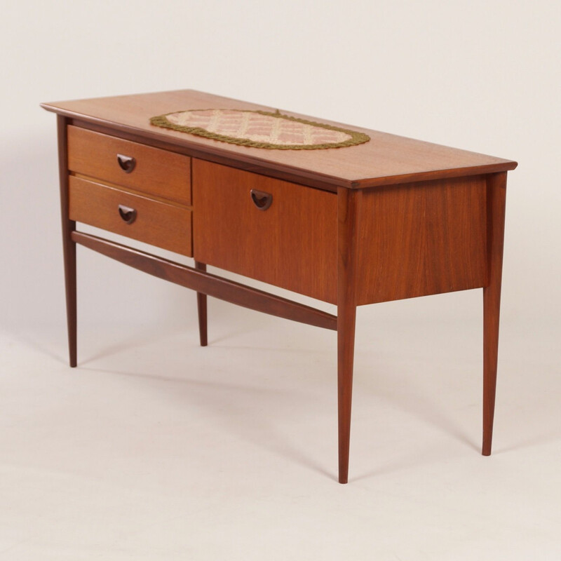 Vintage teak dressing table by Louis van Teeffelen for Wébé