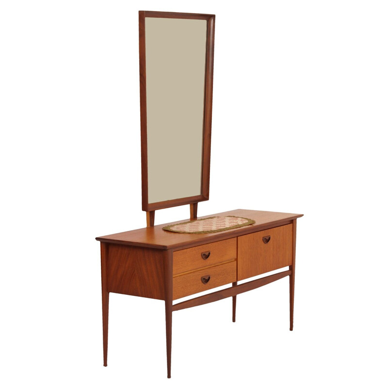 Vintage teak dressing table by Louis van Teeffelen for Wébé