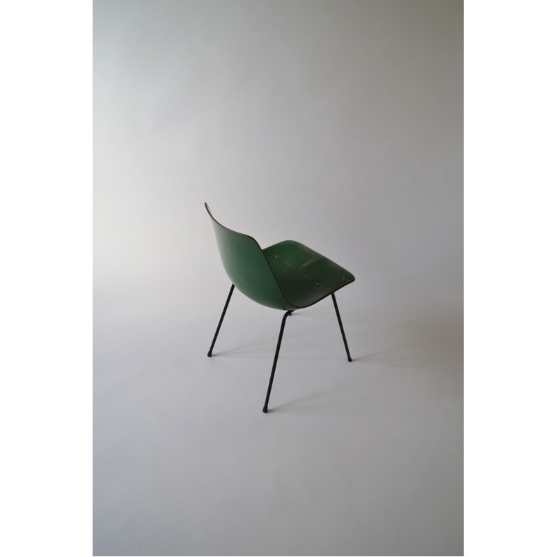 Vintage green chair CM131 by Pierre Paulin for Thonet