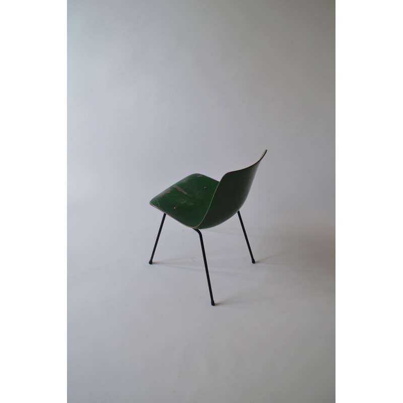 Vintage green chair CM131 by Pierre Paulin for Thonet