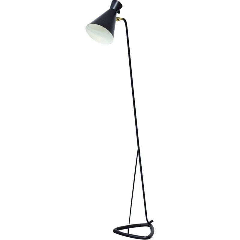 Vintage floor lamp in metal from Falkenbergs Belysning