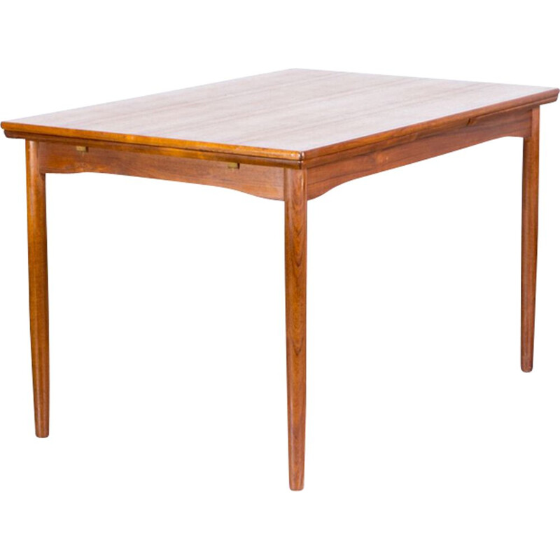 Vintage danish teak dining table for Randers Møbelfabrik