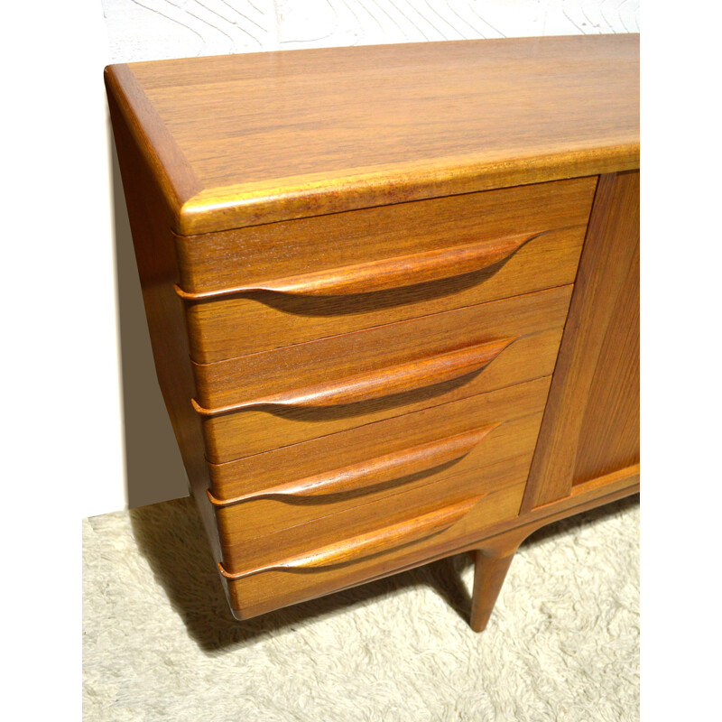 Scandinavian large sideboard in teak, Johannes ANDERSEN - 1950s