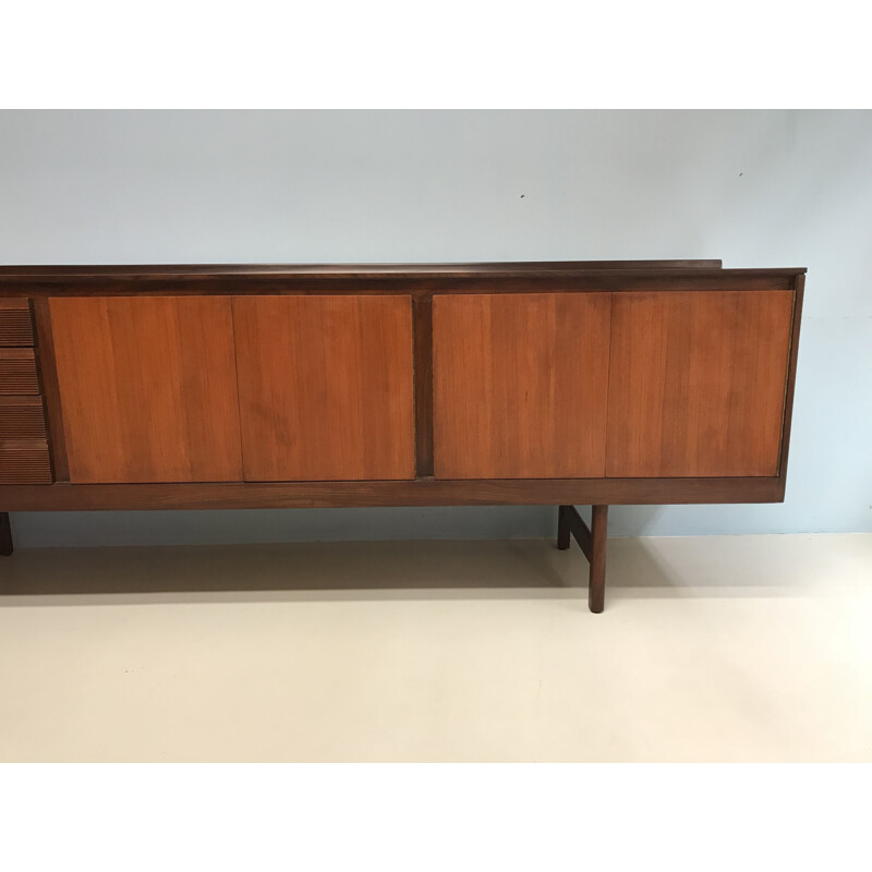 Vintage scandinavian sideboard in rosewood and teak