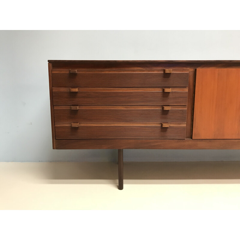 Vintage scandinavian sideboard in rosewood and teak