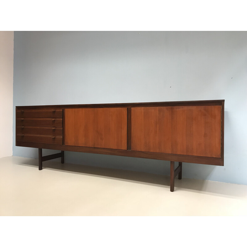 Vintage scandinavian sideboard in rosewood and teak