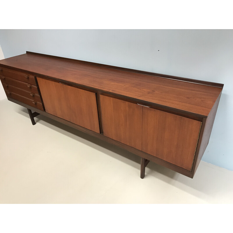 Vintage scandinavian sideboard in rosewood and teak