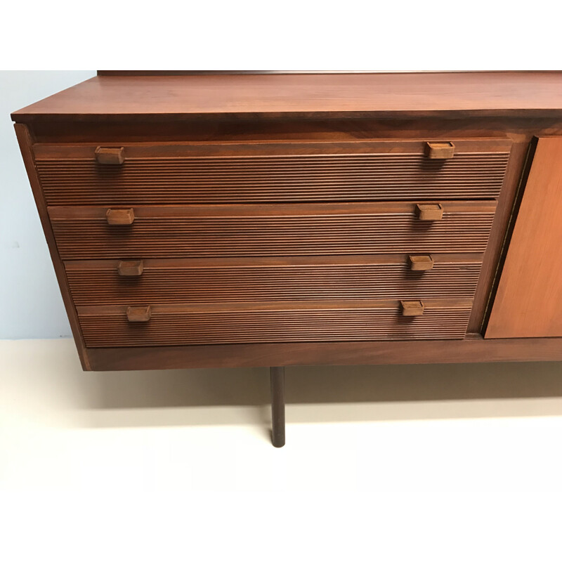 Vintage scandinavian sideboard in rosewood and teak