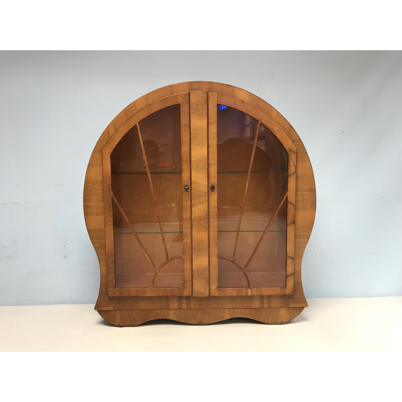 Vintage display cabinet Art Deco style