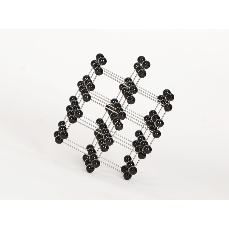 Set of 7 vintage iron structures, Czech 1950