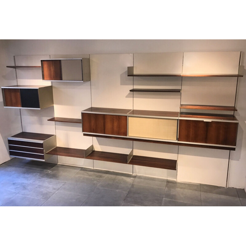 Vintage bookcase in rosewood by Georges Frydman for EFA