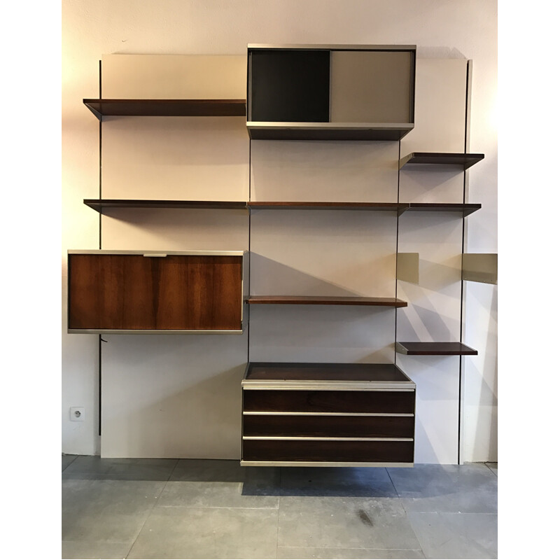 Vintage bookcase in rosewood by Georges Frydman for EFA