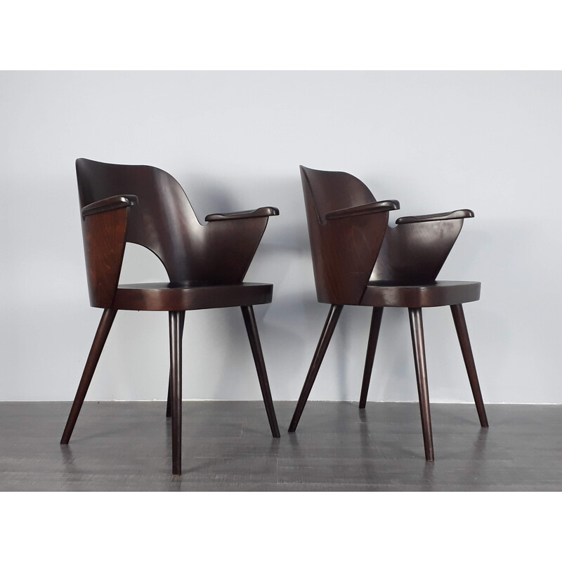 Set of 2 vintage chairs by Oswald Haerdtl