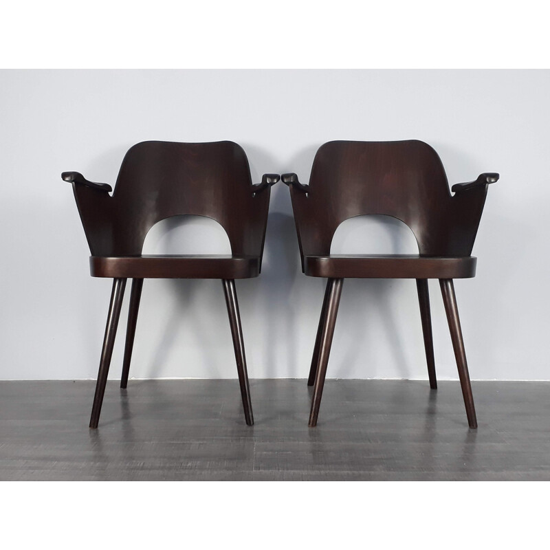 Suite de 2 chaises vintage par Oswald Haerdtl