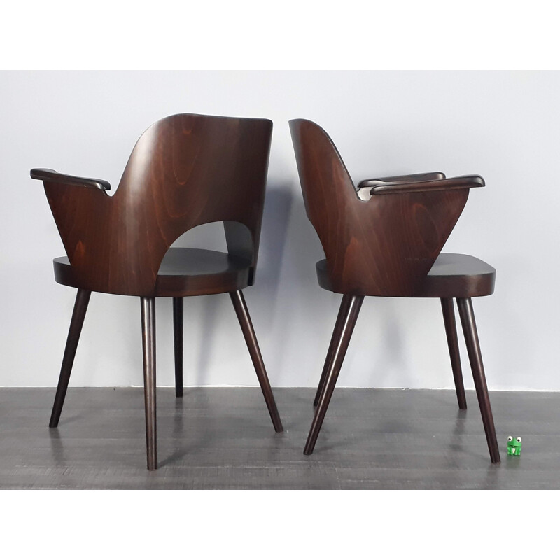 Suite de 2 chaises vintage par Oswald Haerdtl