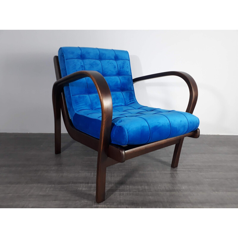Set of 2 vintage armchairs by Kropacek and Kozelka