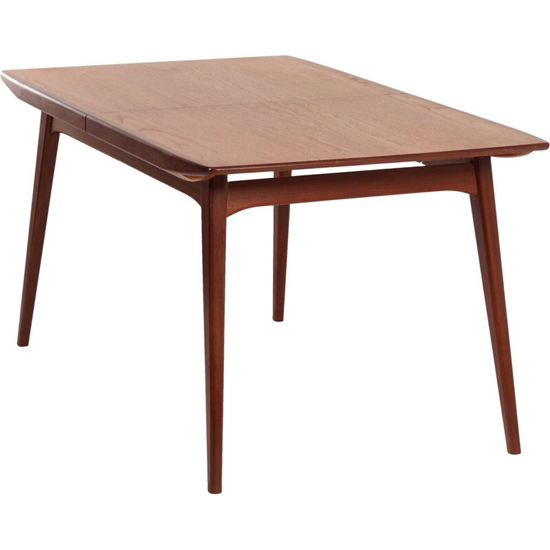 Vintage teak dining table by Louis van Teeffelen for Wébé