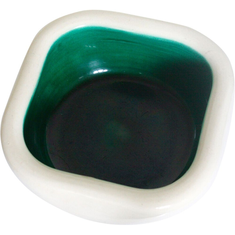 Vintage green cup by Keramos-Sèvres
