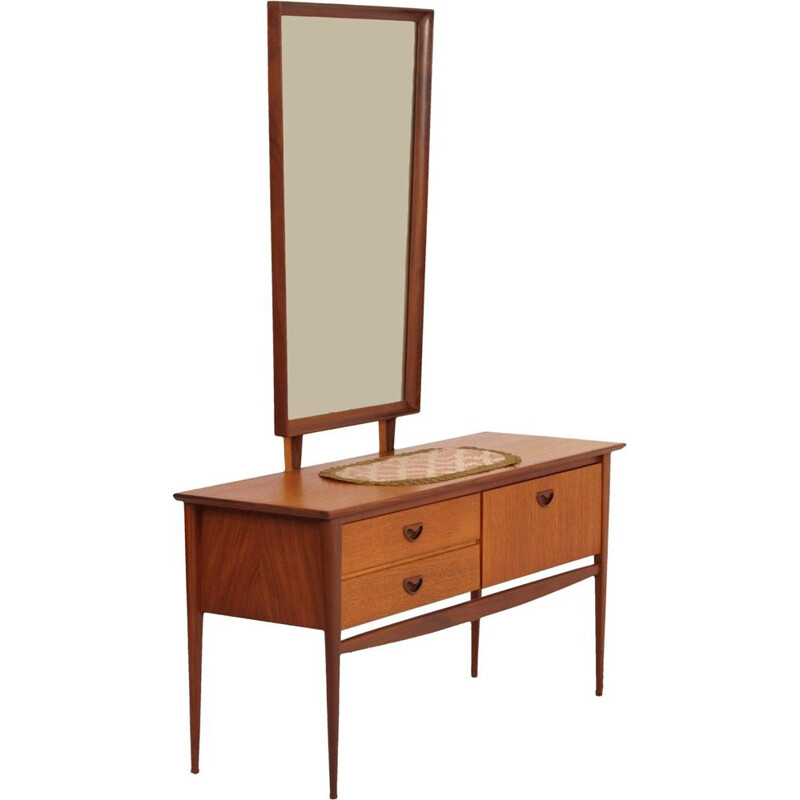 Vintage teak dressing table by Louis van Teeffelen for Wébé