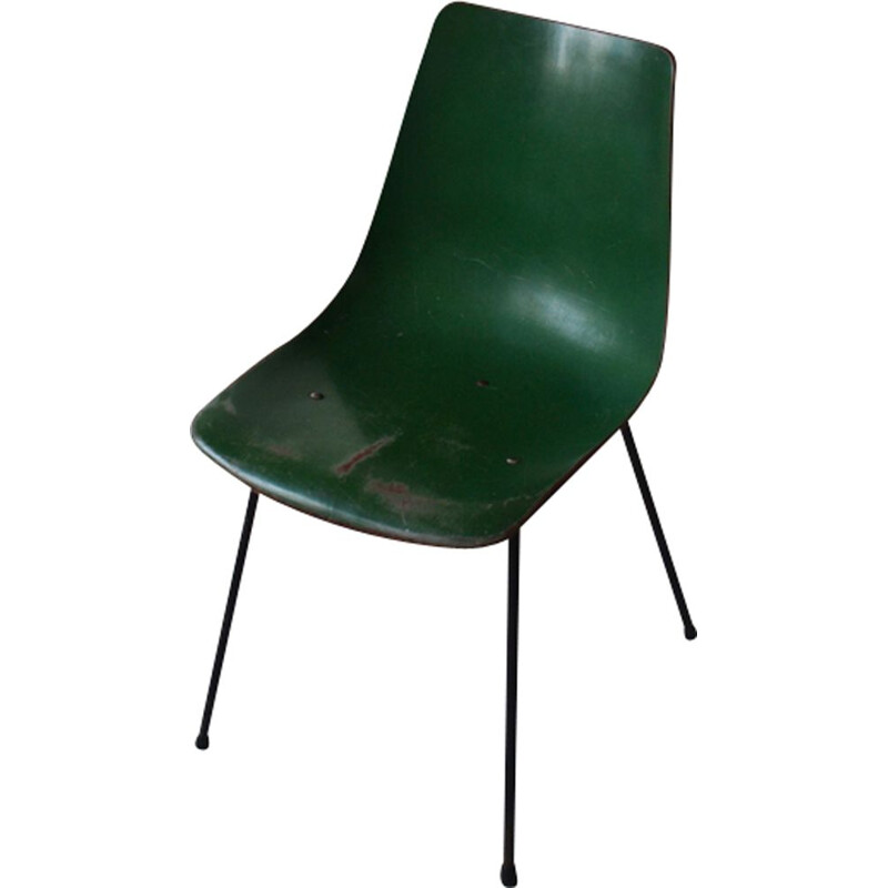 Vintage green chair CM131 by Pierre Paulin for Thonet