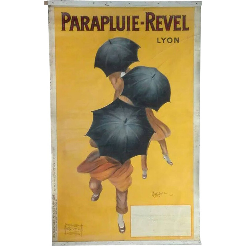 Vintage original poster Parapluie Revel Lyon Cappielo 1922