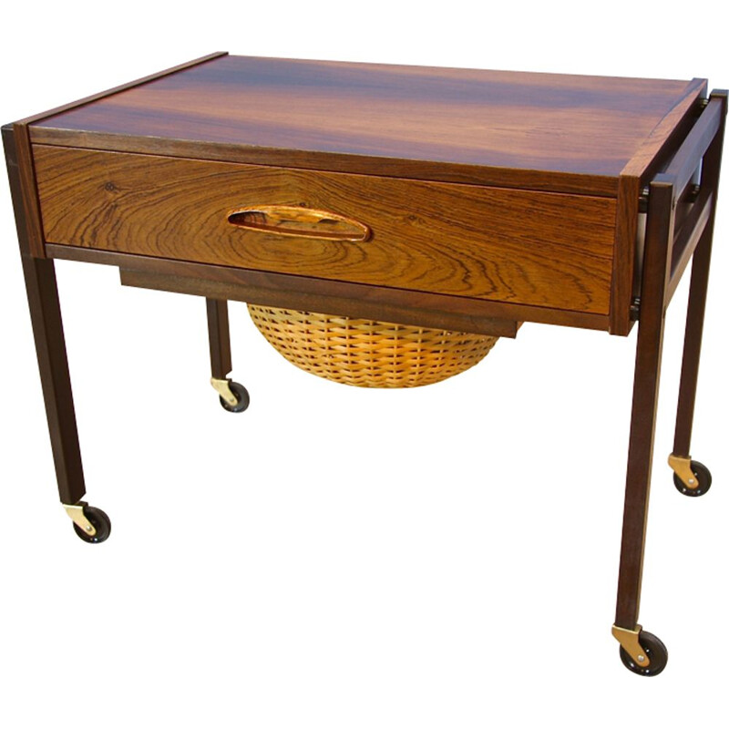 Vintage Danish side table in rosewood