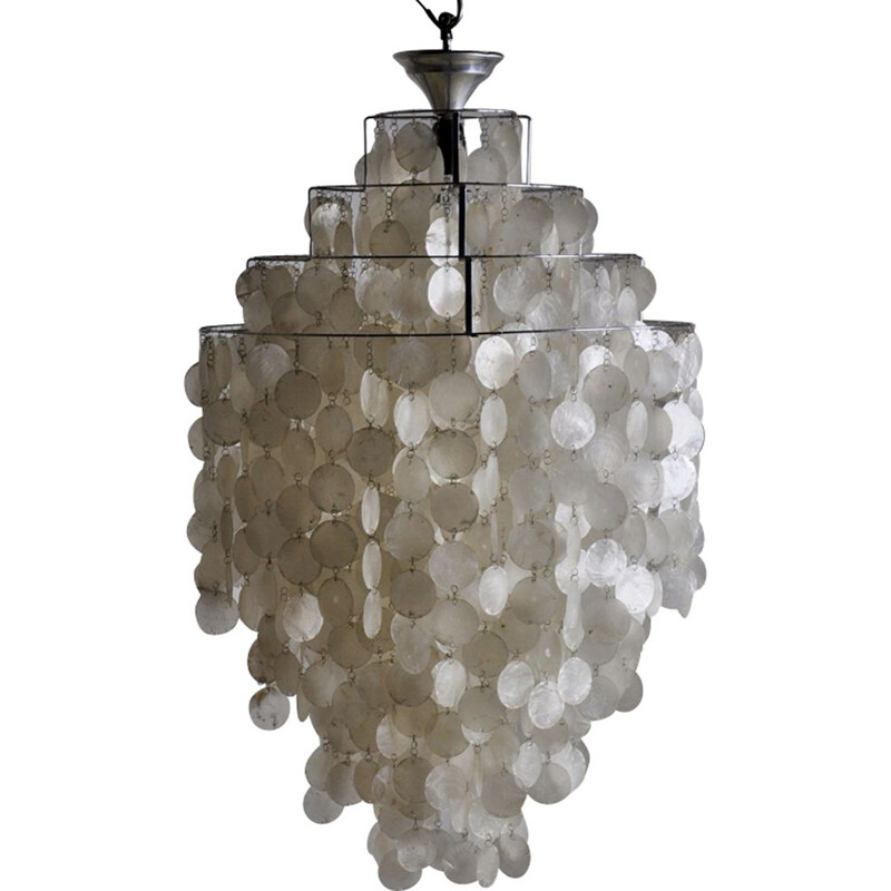 Vintage chandelier "FUN 1 DM" by Verner Panton for Luber