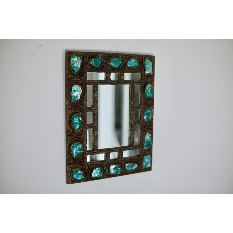 Vintage mirror in resin