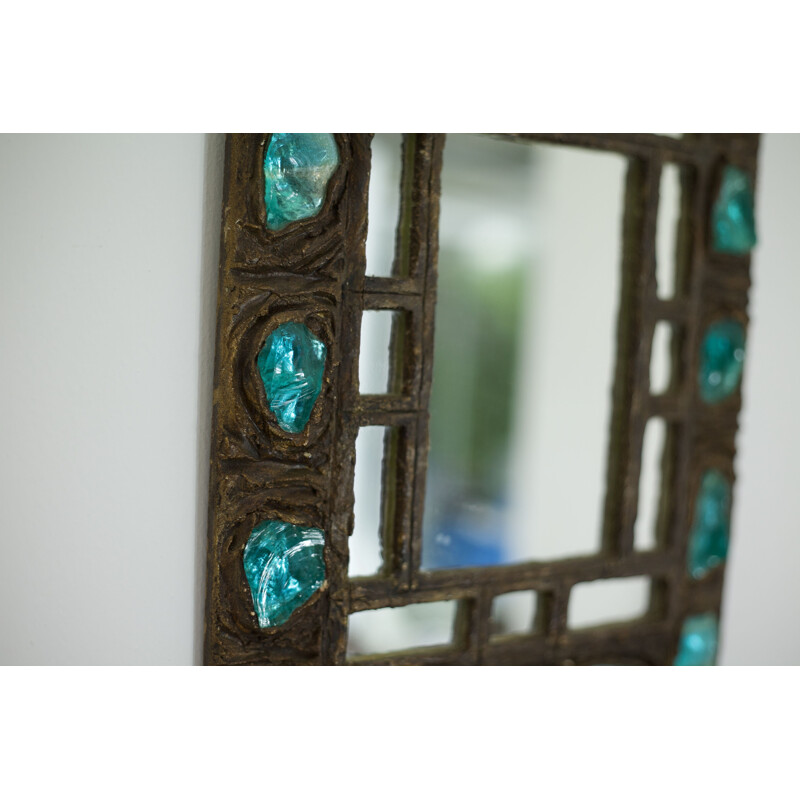 Vintage mirror in resin