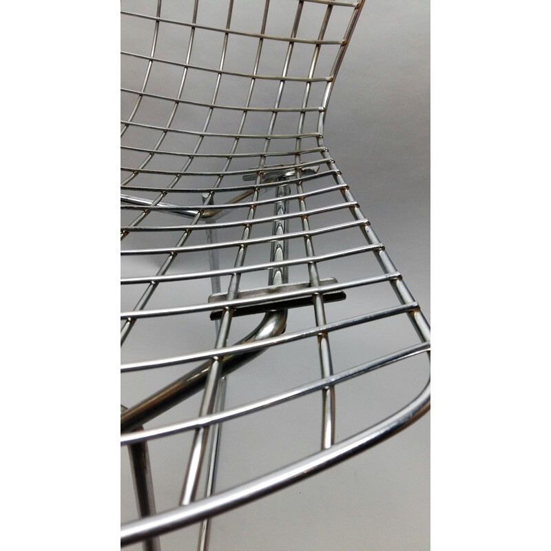 Vintage chair "420C" in chromed steel by Harry Bertoia