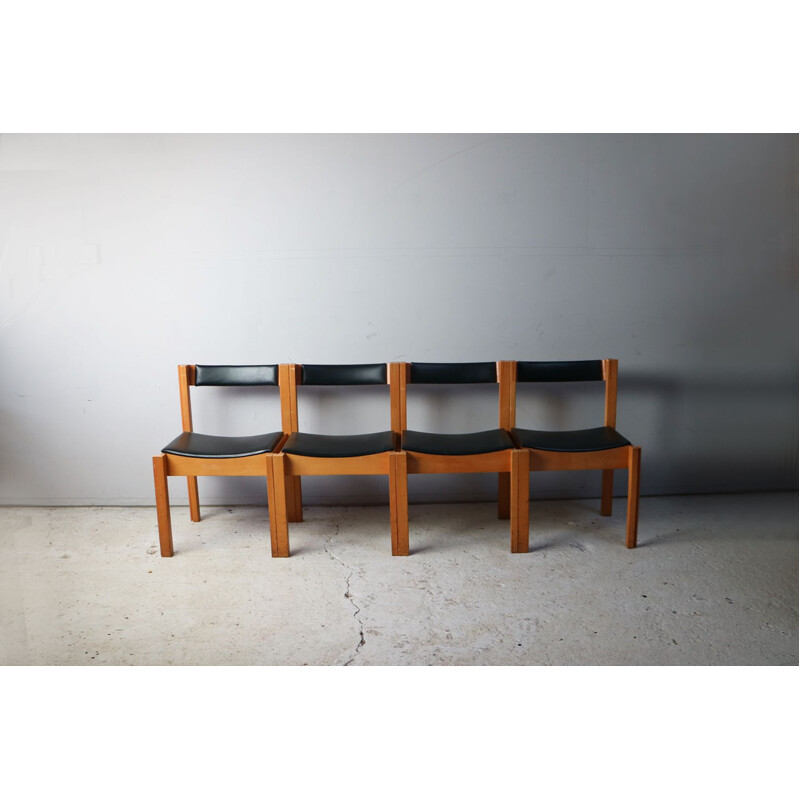 Set of 4 vintage chairs by Clive Bacon for V&A