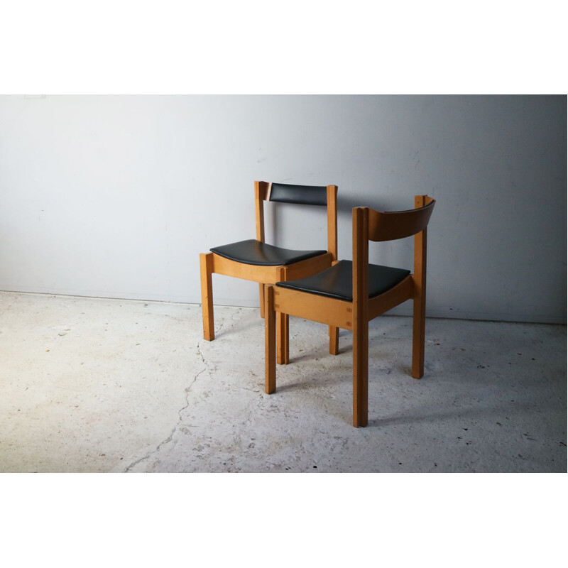 Set of 4 vintage chairs by Clive Bacon for V&A