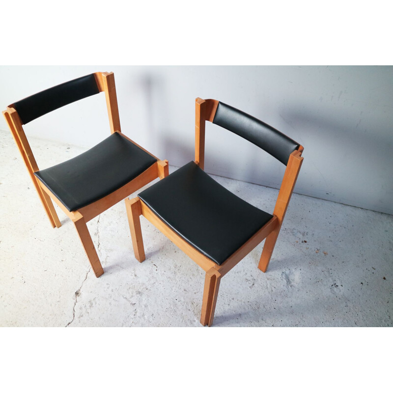 Set of 4 vintage chairs by Clive Bacon for V&A