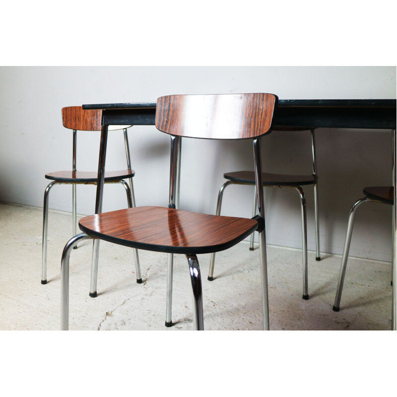 Vintage dining set in formica and metal