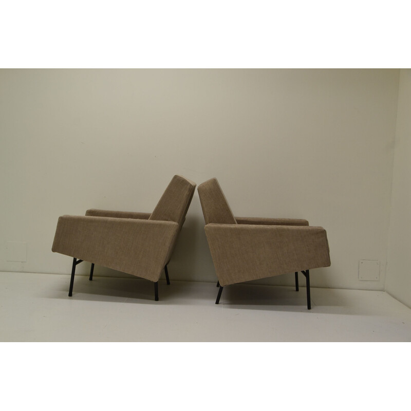 Set of 2 vintage armchairs by Pierre Guariche for Airborne