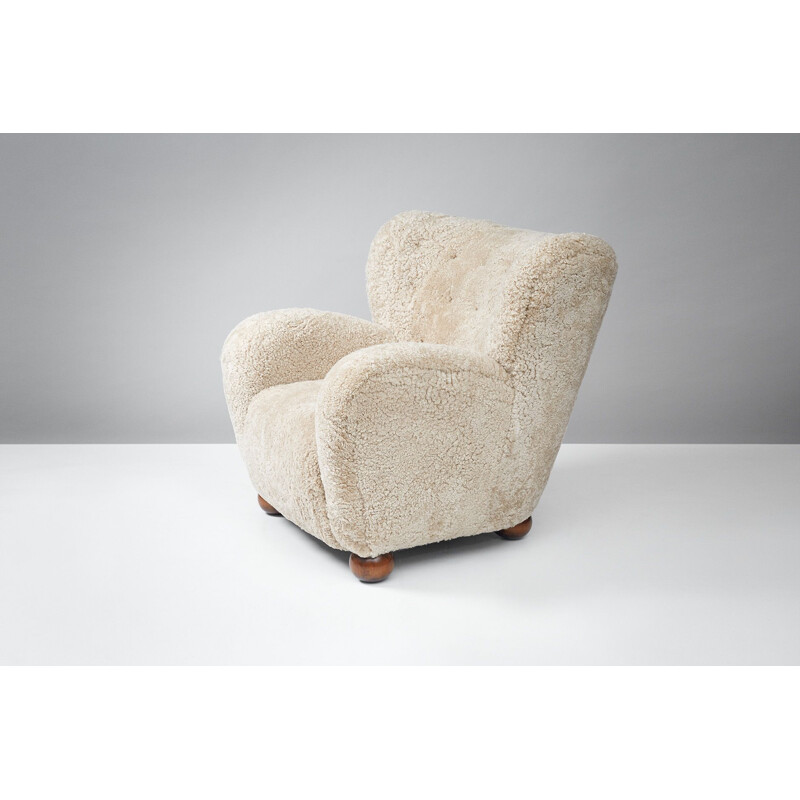 Vintage wing armchair by Marta Blomstedt for Hotel Aulanko