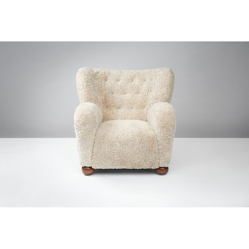 Vintage wing armchair by Marta Blomstedt for Hotel Aulanko
