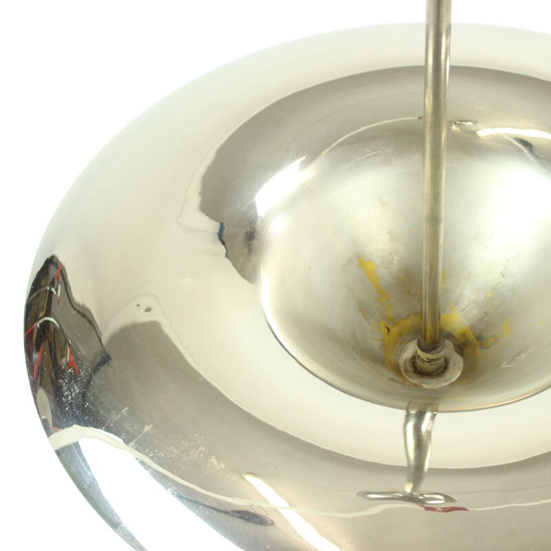 Vintage Czech ceiling light in chrome by Franta Anyz