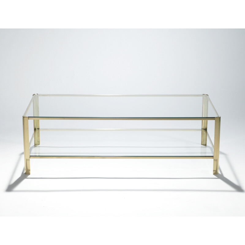 Small coffee table in bronze by Jacques Quinet