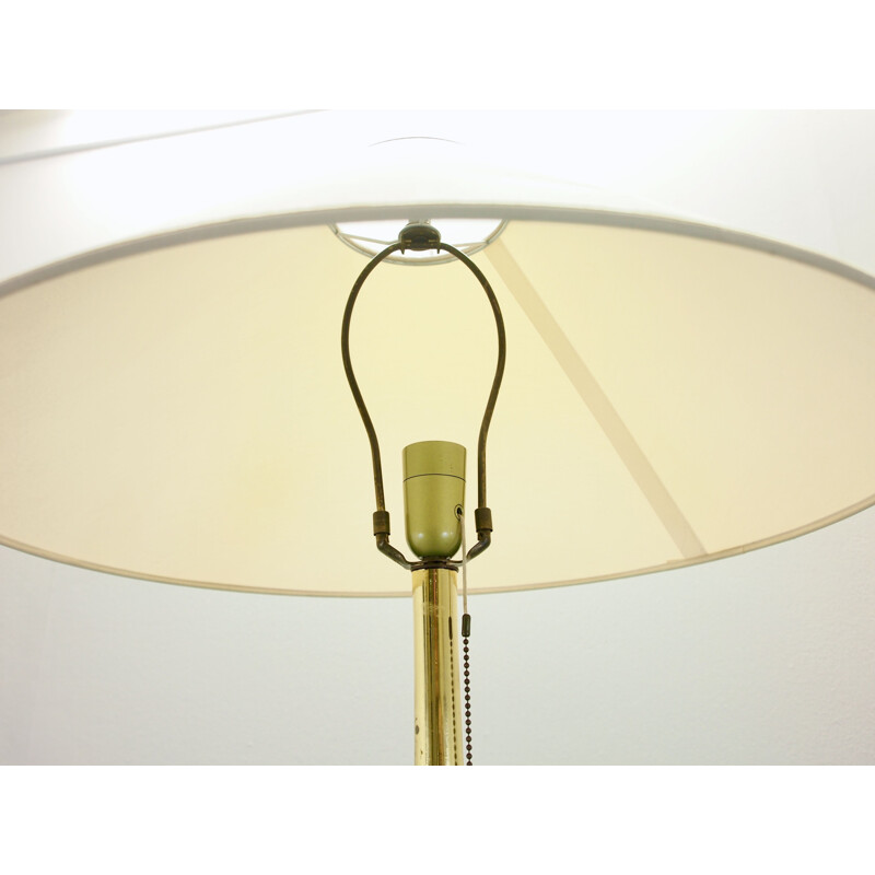 Vintage golden floor lamp in brass